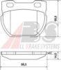 A.B.S. 36939 Brake Pad Set, disc brake